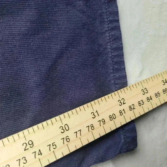 Guess Jeans Mens 34x32 Blue Denim Lincoln Slim Straight 5 Pocket Cotton Ribbed - Picture 9 of 10